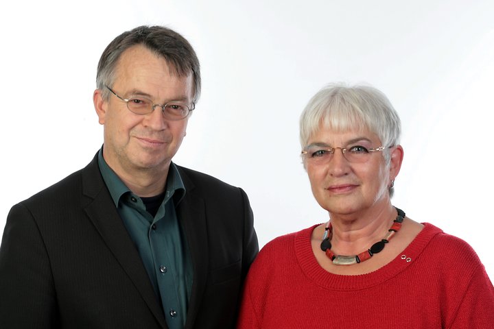 Roland Schuster und Jutta Graf-Baier, Landtagskandidaten der LINKEN Mannheim