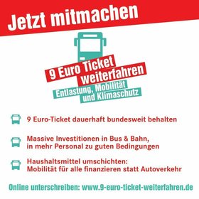 9 Euro Ticket - Weiterfahren